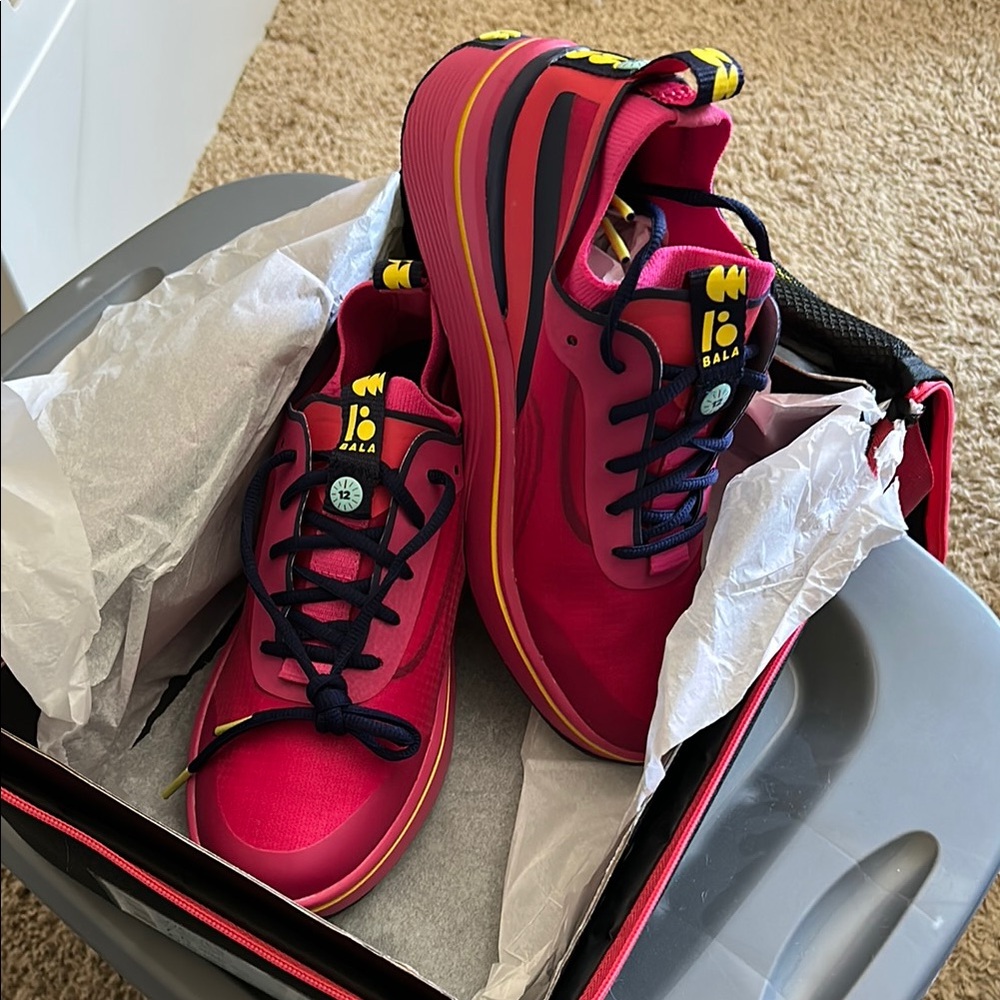 Bala Fuchsia and Lemon Sneakers